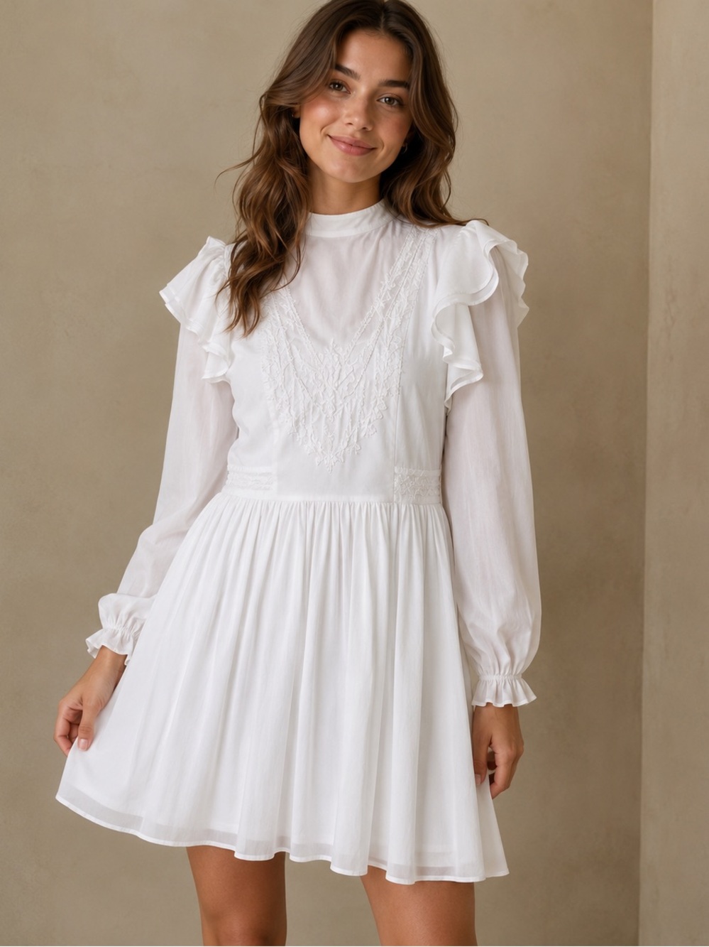 This is the Banana Republic Esme Embroidered Mini Dress Size S